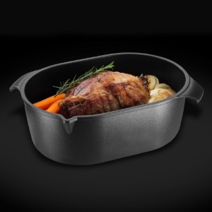 Vassoio di tostatura, alluminio, 43,5 x 24,5 cm - AMT Gastroguss