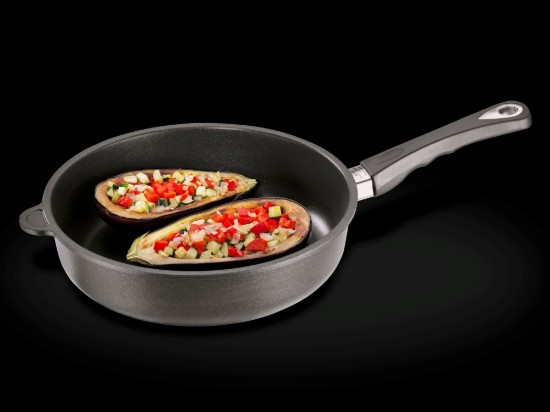 Padella, alluminio, 20 cm, altezza 7 cm, induzione - AMT Gastroguss