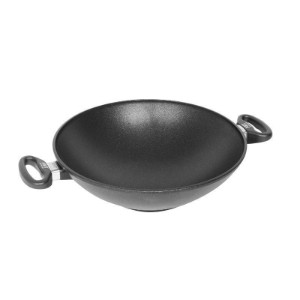 Padella Wok, alluminio, 36 cm - AMT Gastroguss