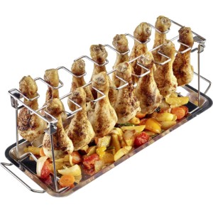 Supporto per cosce di pollo, acciaio inossidabile, 12x32cm - Westmark