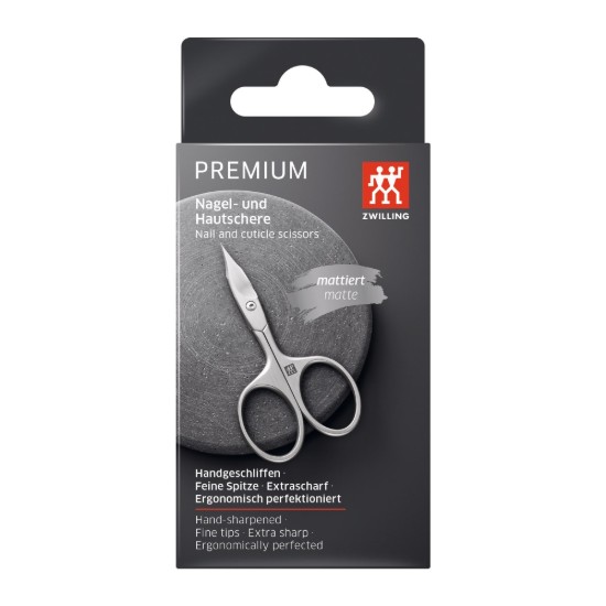 Nagel- en nagelriemschaar, 90 mm, gesatineerd roestvrij staal, TWINOX - Zwilling