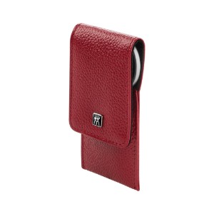 Set van 3 stuks van roestvrij staal, rood leren etui - Zwilling Twinox