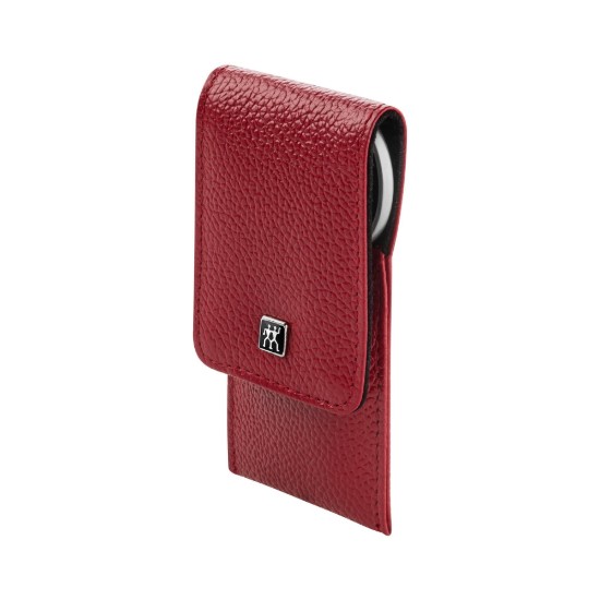 3 stainless steel piece set, red leather holder case - Zwilling Twinox