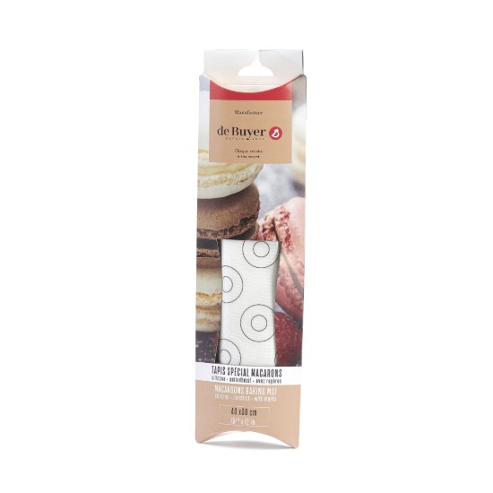 Macarons teglia, silicone, 40 x 30 cm - de Buyer
