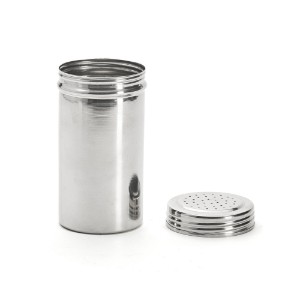 Contenitore per spolverare le spezie, con setaccio, acciaio inossidabile, 7 × 13 cm/1,5 mm - de Buyer
