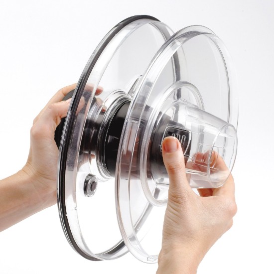 Salad spinner, stainless steel, 26cm/5L - OXO