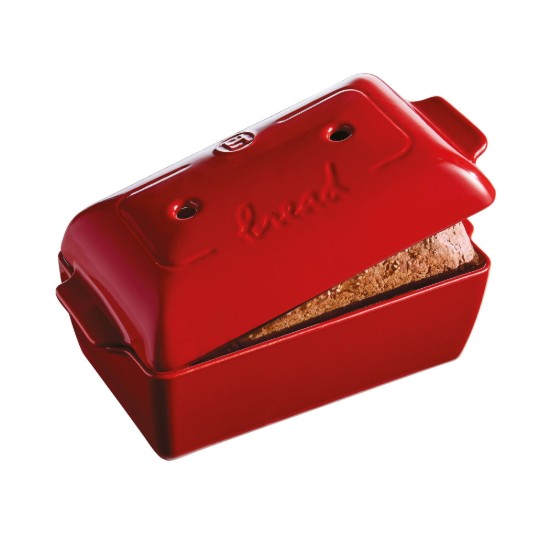 Teglia per pane, ceramica, 28x15x12 cm/1,8 L, Burgundy - Emile Henry