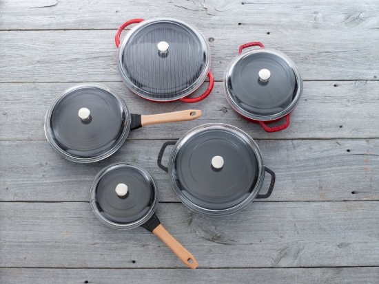 Σατέν κατσαρόλα Braiser, χυτοσίδηρος, 24cm/2,4L, Cherry - Staub