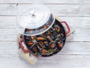 28 cm round lid, glass - Staub