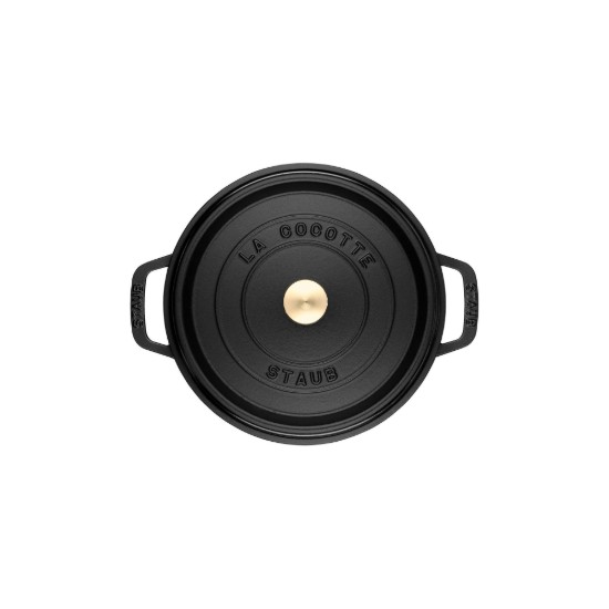 Cocotte kookpot, gietijzer, 20cm/2,2L, Black - Staub