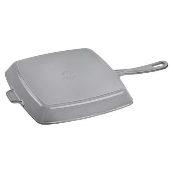 Square grill pan, cast iron, 30 cm, Graphite Grey - Staub