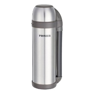 Bottiglia termoisolante sottovuoto, acciaio inox, 1,8 L, "Pioneer", argento - Grunwerg