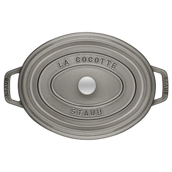 Pentola ovale Cocotte, ghisa, 37cm/8L, Graphite Grey - Staub