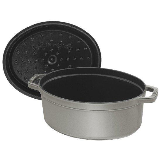 Pentola ovale Cocotte, ghisa, 37cm/8L, Graphite Grey - Staub