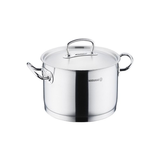 Casseruola profonda in acciaio inossidabile con coperchio, 16 cm / 2 L, "Proline" - Korkmaz