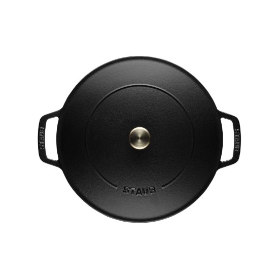 "Chistera" cooking dish, cast iron, 24 cm, Black - Staub