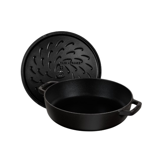 "Chistera" cooking dish, cast iron, 24 cm, Black - Staub