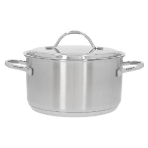 Pot with lid, stainless steel, 24 cm / 6 l, "Resto" - Demeyere