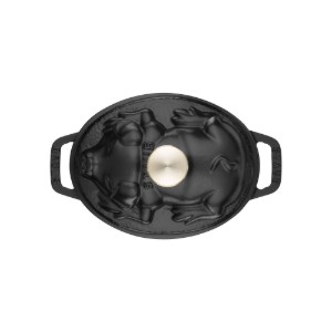 "Cocotte cochon" cooking pot, cast iron, 17cm/1L, Black - Staub