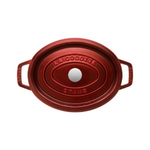Oval Cocotte cooking pot, cast iron, 23 cm/2.35L, Grenadine - Staub 