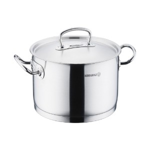 Deep stainless steel saucepan with lid, 20 cm / 3.8 L, "Proline" - Korkmaz