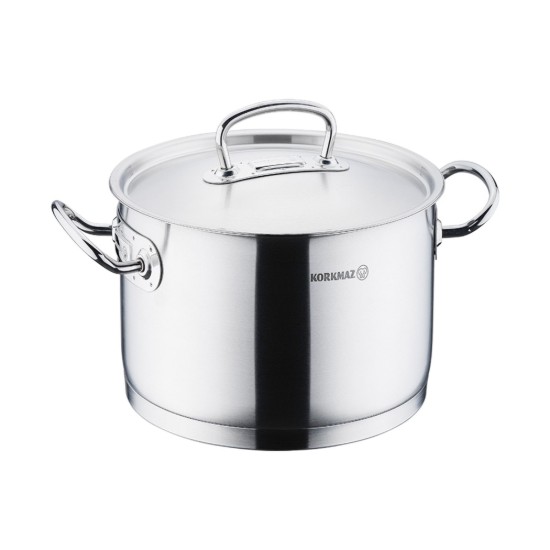 Casseruola profonda in acciaio inossidabile con coperchio, 20 cm / 3,8 L, "Proline" - Korkmaz