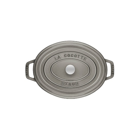Οβάλ κατσαρόλα Cocotte, μαντέμι, 17 cm/1L, Graphite Grey - Staub