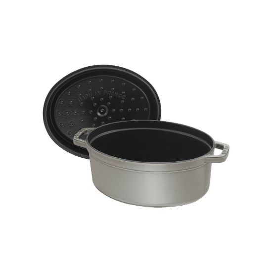 Οβάλ κατσαρόλα Cocotte, μαντέμι, 17 cm/1L, Graphite Grey - Staub