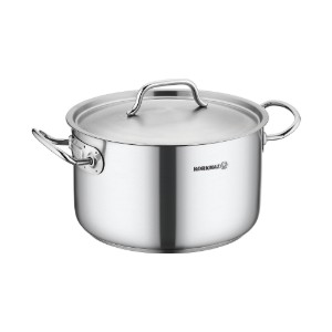 Casseruola profonda in acciaio inossidabile con coperchio, 20 cm / 3,6 l, "Proline Gastro" - Korkmaz