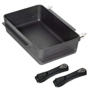 Teglia per arrosti, alluminio, 38 x 24 cm - AMT Gastroguss
