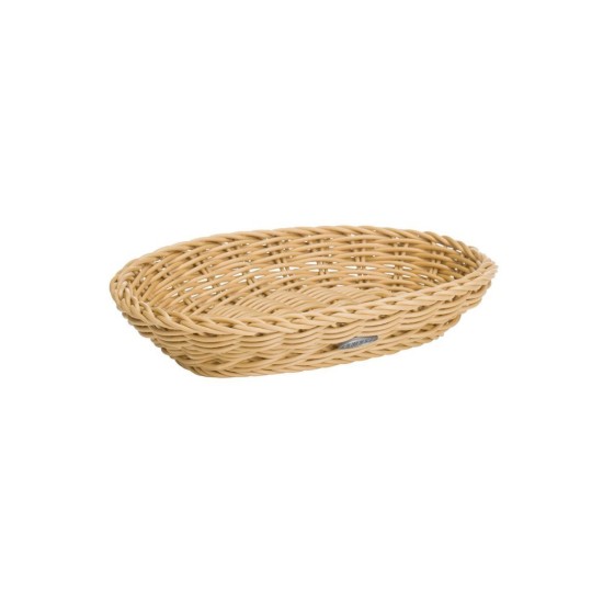 Oval kurv, 21 × 15 cm, Lys Beige - Saleen