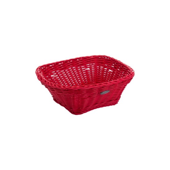 Vierkante mand, 19 × 19 cm, Rood - Saleen