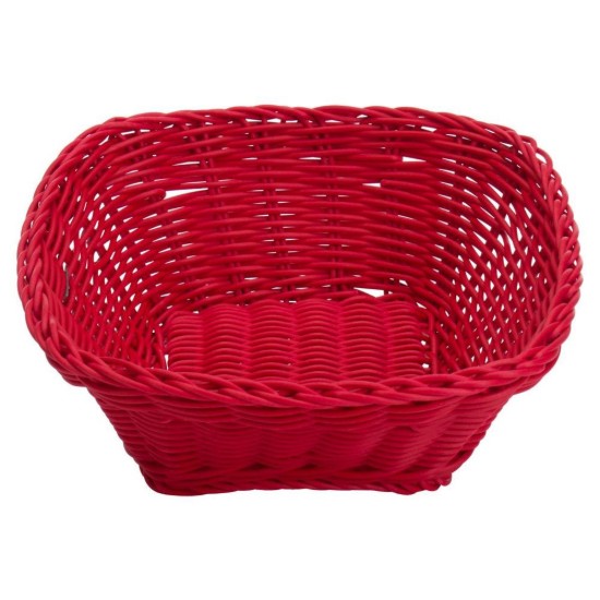 Vierkante mand, 19 × 19 cm, Rood - Saleen