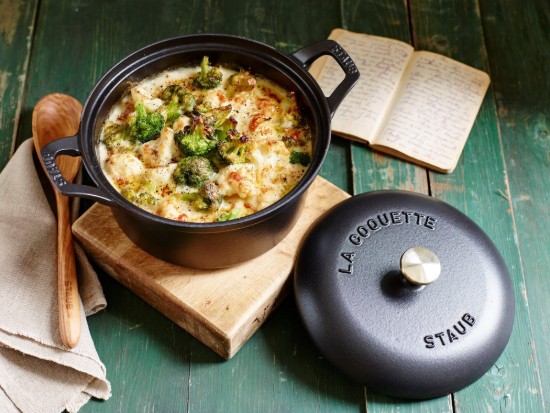 Oala Cocotte fonta 20 cm/2,45 l  "La Coquette", Black - Staub