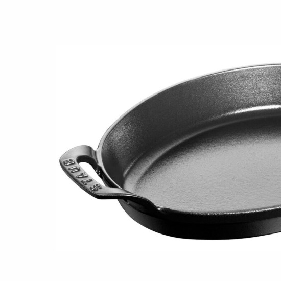 Pirofila ovale, ghisa, 28 cm, Black - Staub