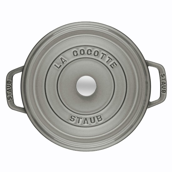 Panela Cocotte, ferro fundido, 34 cm/12.6L, Graphite Grey - Staub
