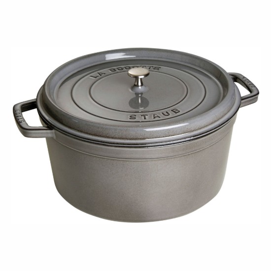 Panela Cocotte, ferro fundido, 34 cm/12.6L, Graphite Grey - Staub