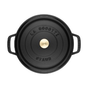 Cocotte cooking pot, cast iron, 26 cm/4 l, Black - Staub 