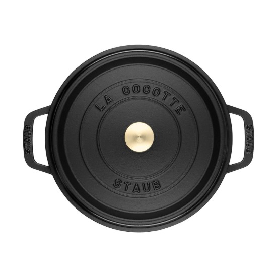 Cocotte cooking pot, cast iron, 26 cm/4 l, Black - Staub 