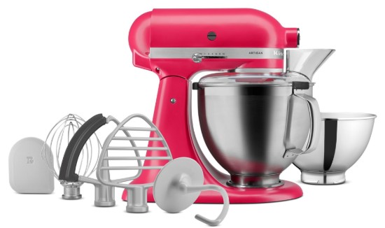 Keukenmixer met kom van 4,7L, Artisan, Model 195, Hibiscus - KitchenAid