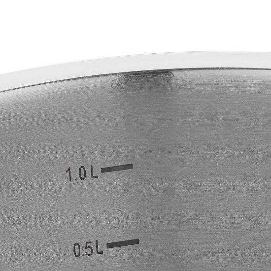 Rostfri kastrull med lock, 16 cm / 1,5 L, "Proline" - Korkmaz