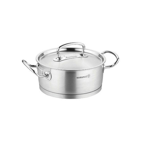 Rostfri kastrull med lock, 16 cm / 1,5 L, "Proline" - Korkmaz