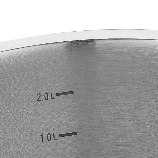 Edelstahltopf mit Deckel, 20 cm / 2,8L, „Proline“ – Korkmaz
