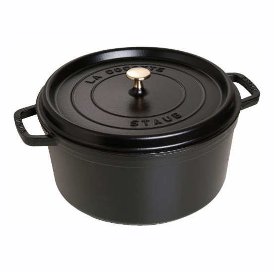 Pentola Cocotte, ghisa, 30 cm/8.35L, Black - Staub