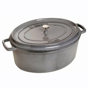Pentola ovale Cocotte, ghisa, 37cm/8L, Graphite Grey - Staub