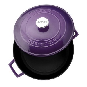 Casseruola, ghisa, 28 cm, 6,7 l, gamma "Folk", viola - marchio LAVA