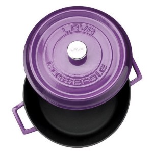Casseruola, ghisa, 32 cm, gamma "Trendy", viola - marca LAVA