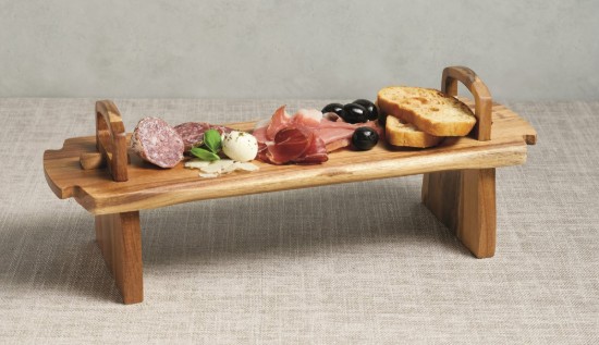 Serveerschaal, acaciahout, 37 × 12 × 13 cm - Kitchen Craft