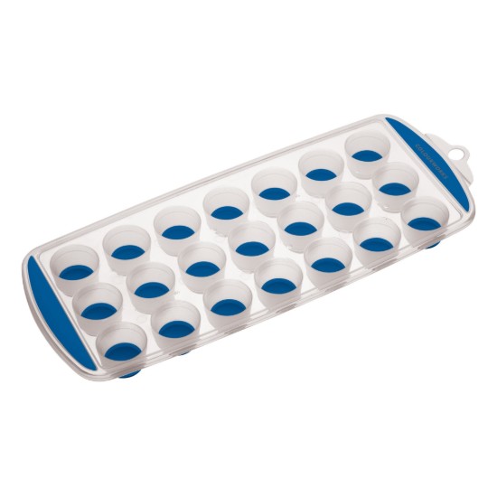 Dienblad voor het bereiden van ijsblokjes, 28 x 12 cm, siliconen, blauw - Kitchen Craft
