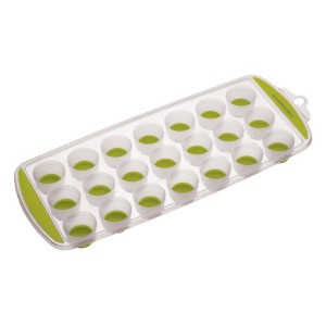 Tray for preparing ice cubes, 28 x 12 cm, silicone, green - Kitchen Craft